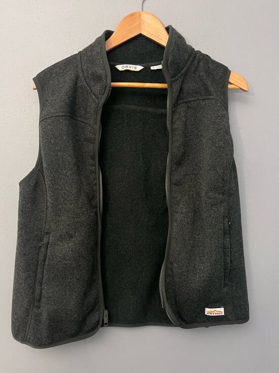 Orvis Jackets & Blazers - Orvis Sweater Knit Zip-Front Fleece Vest